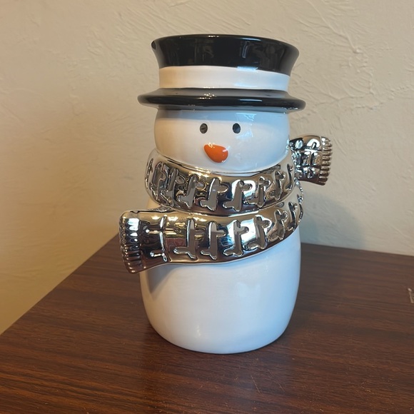 Bath & Body Works Accents Bath Body Works Ceramic Snowman Candle